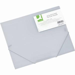 Cartellina a 3 lembi  QConnect  A3  ppl  3 cm  trasparente