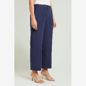 Luisa viola pantaloni in lino viscosa donna