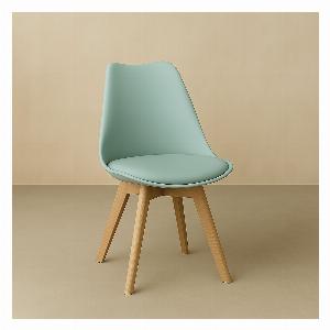Ensemble 4 chaises polypropylène vert Scandinavian