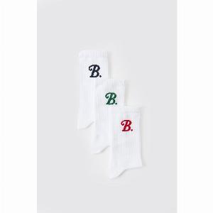 Calzini a girocollo in jacquard  set di 3 paia Multi