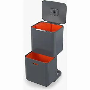 Joseph Joseph Totem Max 60L Grey Waste Recycling Bin