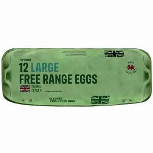 Enjoy 15% Off Iceland 12 Large FreeRange British Eggs