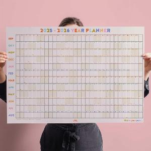 Get 45 Discount on 20252026 Academic Year Wall Planner in Pastel Design