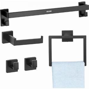 Sconto del 14 su set da bagno VEVOR di 5 portasciugamani inox