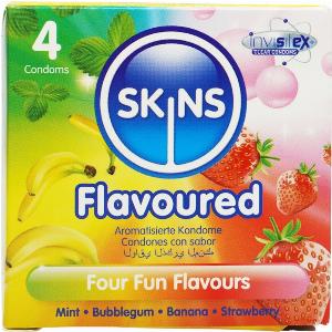 Enjoy 27 Discount on Skins Flavoured Condoms  4 Pack Offer