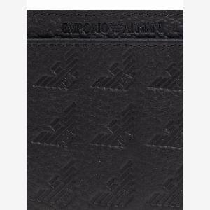 Preludio Moda Scopri il portacarte nero con design in rilievo sconto del 30%