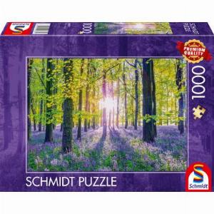 Schmidt Spiele Zarte Glockenblumen im Wald 1000 Teile Puzzle SchmidtSpiele59767