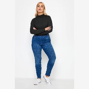 Col Roulé Noir en Coton pour Femme Tailles Courbes  Plus 59