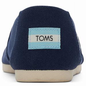 Remise de 26  sur les espadrilles Toms Alpargata en coton bleu marine pour femmes