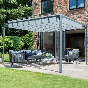 10 x 10 Garden Must Haves Pandora Leaf Adjustable Garden Gazebo 3m x 3m