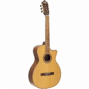 Hybrid Cutaway klassische Gitarre mit Elektronik und massiver Zederndecke