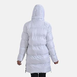 Enjoy a 50 Discount on a Long Padded Coat Featuring Two Pockets