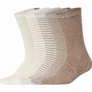 esmara Lot de 5 paires de chaussettes femme crèmerayuresbeigebeige clair 3538