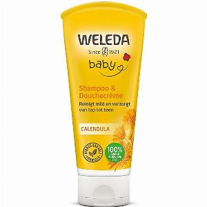 25 de réduction sur le shampoing et la crème de douche Weleda pour bébé