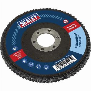 Get 74 Discount on Sealey Zirconium Flap Disc 100mm 120g Single Pack