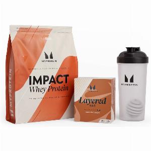 Coffret Impact Whey Protein  barre protéinée à 6 couches  Triple Choc Fudge  Strawberry Cream
