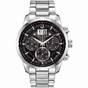 Bulova 96B319 Sutton Classic Chronograph Herrenuhr 44mm 3ATM