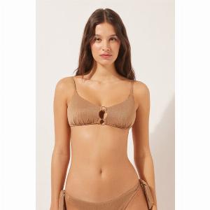 Calzedonia Haut de maillot brassière Golden Gleam Femme Taille L  4