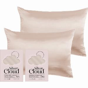 Silver Cloud Caramel Satin Pillowcase Twinpack