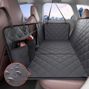 VEVOR Back Seat Extender for DogsDog Hammock for Car Back seatWaterproof Hard Bottom Dog Car Seat Cover for Back Seat 54x24Supports 400lbs with Mesh Window and Storage Pocket for Car SUV
