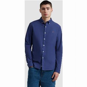 Brewer Slim Fit Organic Cotton Oxford Shirt in Sigil Blue Now 65 previously 75 13 off
