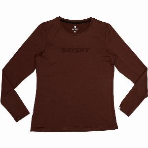 SAYSKY  Womenss Logo Pace Long Sleeve TShirt