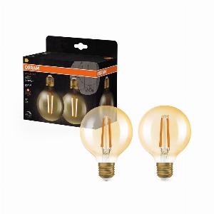 OSRAM VINTAGE 1906 Lampada LED LED CLASSIC Globe Dimmabile 72W 824 Oro E27 806 lm 2400 K Comfort bianco caldo 2 pezzi