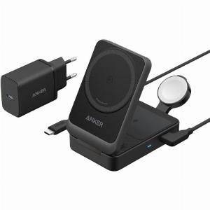 Station de recharge sans fil Anker pliable 3en1 Black
