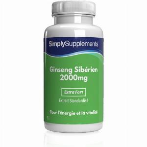 Réduction de 25 sur le Ginseng sibérien 2000 mg