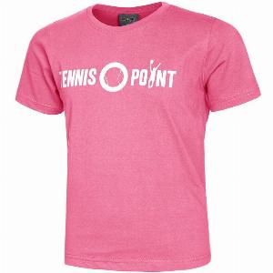 Tshirt en coton pour enfants TennisPoint  Rose Blanc 470  76