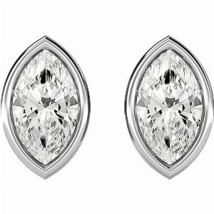 Platinum MOH Earrings with 094 Carat Diamond Now 1839 Was 2052