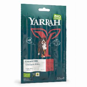 3x11g Bâtonnets à mâcher Yarrah Bio  Friandises pour chien