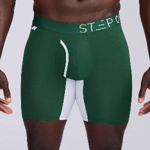Get 24 Discount on Green and White Boxer Briefs with Fly
