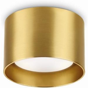Spike Round Surface Mounted Downlight Brass
