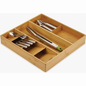 Half Price Joseph Joseph DrawerStore Bamboo Cutlery and Utensil Organiser