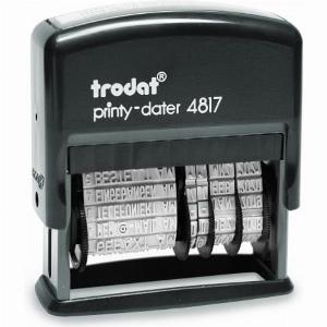 Trodat Printy 4817 Dater 47x38 mm Datumstempel mit Lagertexten
