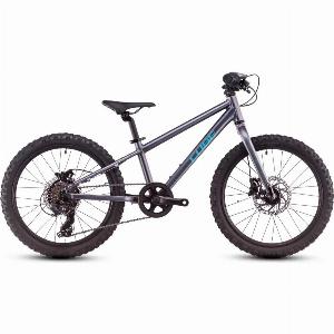 Cube Acid 200 Disc Kids Mountain Bike in Galactic and Cyan