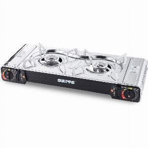 2In1 Portable Camping Gas Stove Double Burner With Carry Case