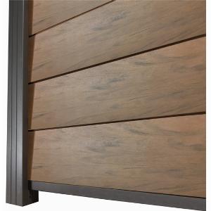 13 Rabatt auf WPCZaun Sichtschutz und Steckzaun 20x1740x1800 mm braun inkl Leisten