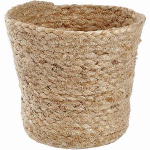 DekoKörbchen Björn 18x15 cm ØxH braun rund