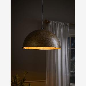 Hammered Brass Dome Pendant