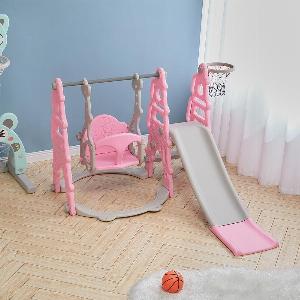 Enjoy 52 Discount on Toddler Swing and Slide Set with Basketball Hoop