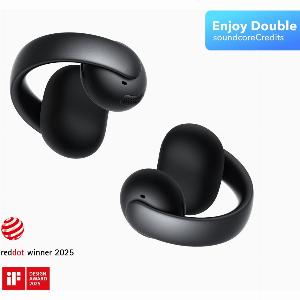 AeroClip  OpenEar ClipOn Earbuds with Adaptive Comfort Midnight