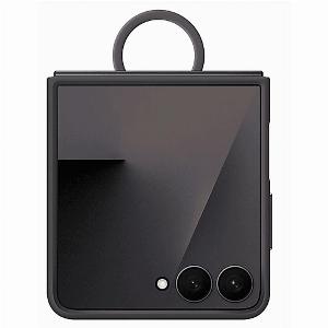 SAMSUNG Ring Case Silicone COVER per Galaxy ZFlip7 Nero