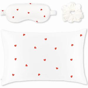 Silver Cloud Heart Print Satin Gift Set with Silver Ions Now 28 Save 20