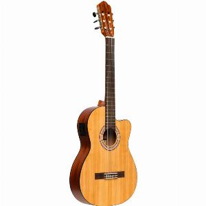 SCL70 Klassische Gitarre mit Fichtendecke und aktivem Preamp matt Naturfarbe