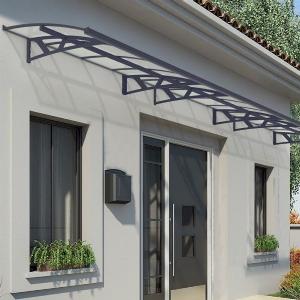 Palram  Canopia Door Canopy Amsterdam 6690 Grey Clear