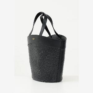 Borsa nera N21 in tessuto traforato da 154  a 110  29 di sconto