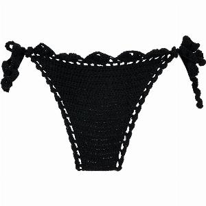 Seashell Side Tie Bottom  Size Medium  81cm  90cm   Color Black