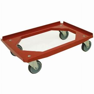 Get 19 Discount Red Dolly for One 600x400mm or Two 400x300mm Bins 200kg Capacity